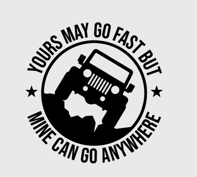 სტიკერი MINE CAN GO ANYWHERE 14.5x16 სმ (შავი)